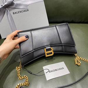 balenciaga women's hourglass chain bag #b644973