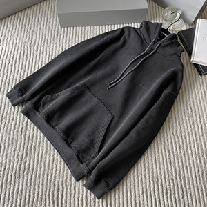 9A+ quality balenciaga logo hoodie medium fit in black