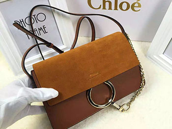 chloe Faye bag leather 6 colors coffee