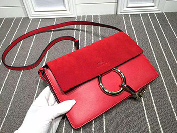 chloe Faye bag leather 6 colors red