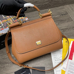 docle & gabbana medium sicily handbag in dauphine leather #5514