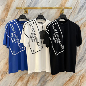 docle & gabbana t-shirt with printed docle & gabbana tag