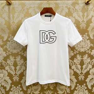 dolce & gabbana cotton round-neck t-shirt with dg patch