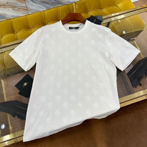 dolce & gabbana round-neck t-shirt with dg monogram print