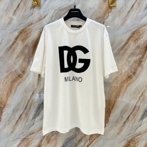 docle & gabbana cotton t-shirt with dg logo print