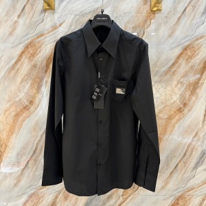 docle & gabbana cotton martini-fit shirt with branded tag