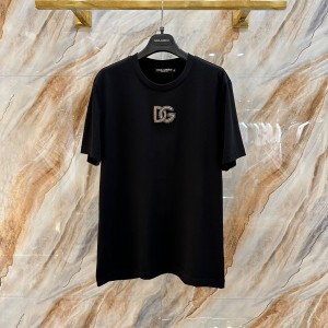 docle & gabbana cotton t-shirt with dg logo