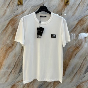 docle & gabbana cotton t-shirt with branded tag