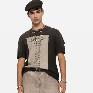 dolce & gabbana cotton round-neck t-shirt with re-edition patch