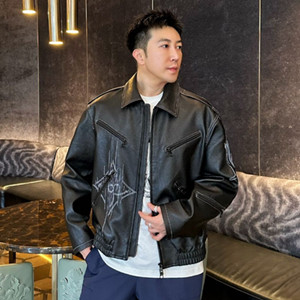 lv frequency chic leather blouson
