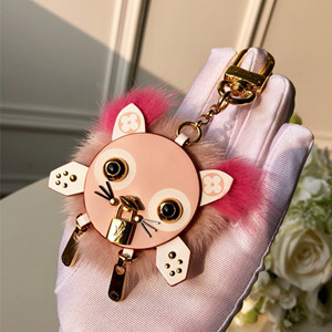 lv louis vuitton wild puppet bag charm and key holder #m63093