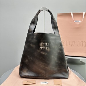 miumiu leather hobo bag
