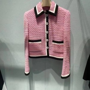 9A+ quality miumiu single-breasted tweed jacket