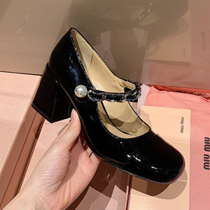 miumiu 7cm patent leather pumps shoes