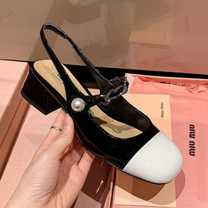 miumiu 4cm patent leather pumps shoes