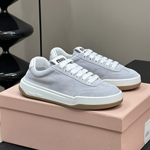 miumiu bleached leather sneakers shoes