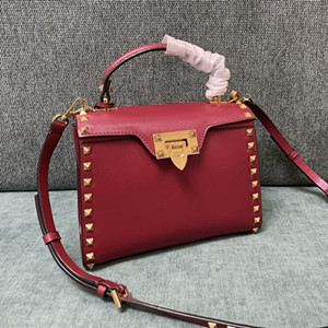 valentino rockstud calfskin handbag
