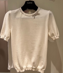 9A+ quality valentino embroidered wool sweater
