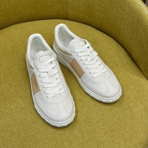 valentino upvillage sneaker in laminated calfskin with nappa calfskin leather band