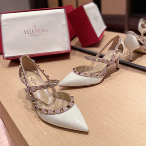 valentino 6.5cm rockstud calfskin sandals shoes