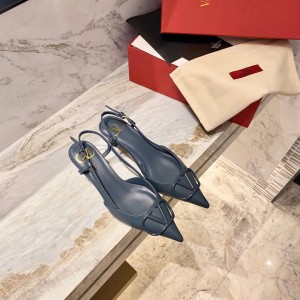 valentino 5cm vlogo signature calfskin slingback pump shoes