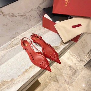 valentino 5cm vlogo signature calfskin slingback pump shoes