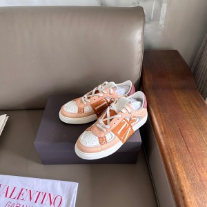 valentino low-top calfskin vl7n sneaker with bands shoes
