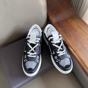 valentino low-top calfskin vl7n sneaker with bands shoes