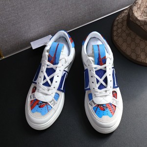 valentino vltn low-top calfskin sneakers shoes
