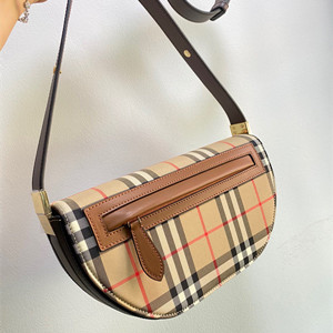 burberry small check canvas and leather olympia bag