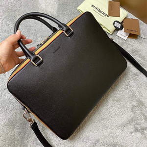 burberry leather briefcases bag