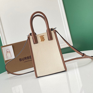 burberry micro canvas and leather frances tote bag