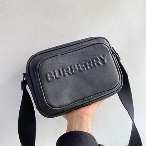 burberry debossed logo leather crossbody bag