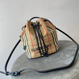burberry icon stripe nylon drawcord pouch bag
