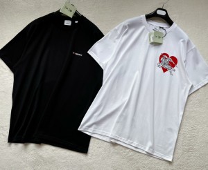 burberry heart ekd cotton oversized t-shirt