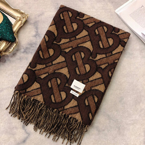 burberry monogram cashmere jacquard scarf 200cm x 50cm