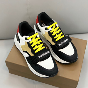 9A+ quality burberry nylon,suede and vintage check sneakers shoes