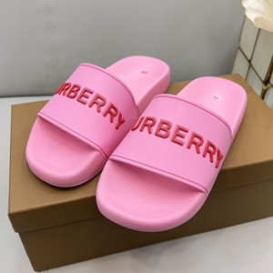 9A+ quality burberry logo detail slides shoes