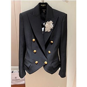 9A+ quality balmain wool double-breasted blazer