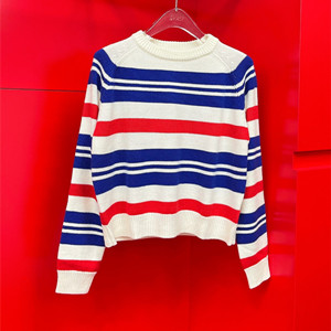 celine crew neck sweater in ribbed silk and cashmere