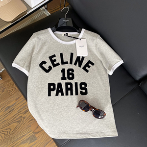 celine 16 boxy t-shirt in cotton jersey pastel