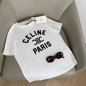 celine paris t-shirt in cotton jersey