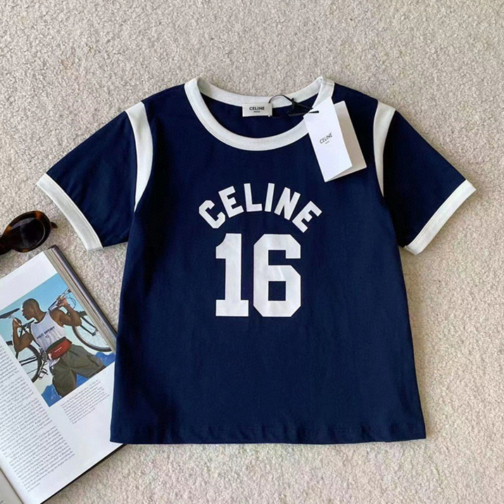 celine 16 boxy t-shirt in cotton jersey