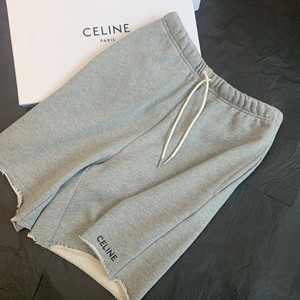 9A+ quality celine embroidered shorts in cotton fleece