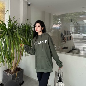 9A+ quality celine loose hoodie in cotton fleece