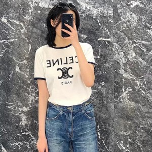 9A++ quality celine t-shirt in cotton jersey