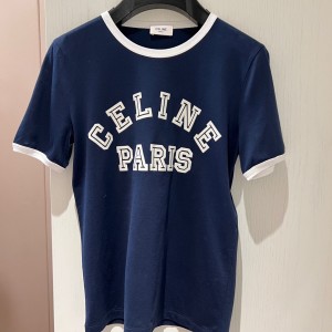 9A+ quality celine paris t-shirt in cotton jersey