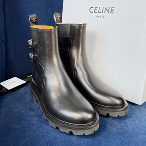 celine nargaret double buckled boot in calfskin 9A+ quality