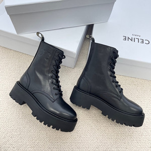 celine bulky laced up boot shoes