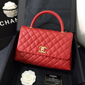 chanel flap bag with top handle 28cm